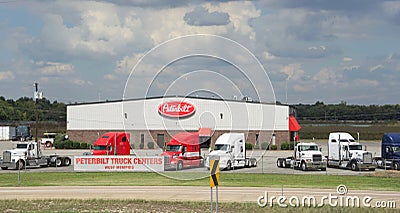 Peterbuilt Trucking Company, West Memphis Arkansas Editorial Stock Photo