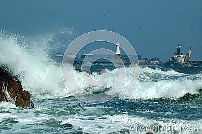 Peterhead Harbour Stock Photo