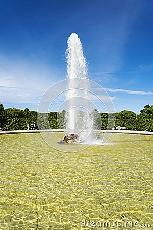 Peterhof, the Menagerie fountain in the Lower Park. Editorial Stock Photo