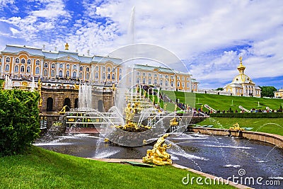 Peterhof, Russia (UNESCO World Heritage) Stock Photo