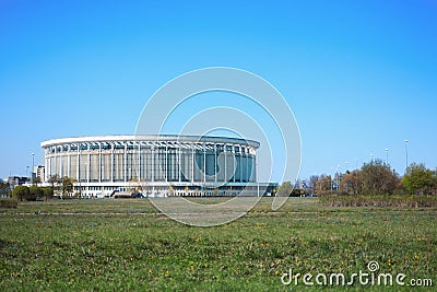 Petersburg Sports Concert Complex. SAINT-PETERSBURG, RUSSIA - 30 APRIL 2019 Editorial Stock Photo