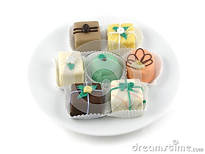 Petit fours Stock Photo