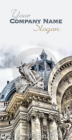 Petit Palais detail of the faï¿½ade Stock Photo