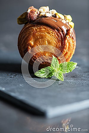 Petite Supreme Croissant Stock Photo