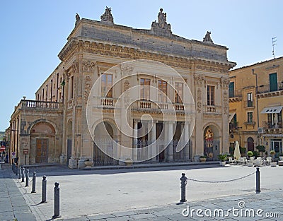 Teatro Tina Di Lorenzo Noto Sicily Italy Editorial Stock Photo