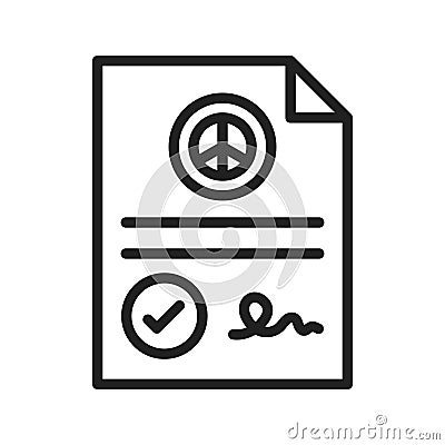 Petition icon vector image. Stock Photo