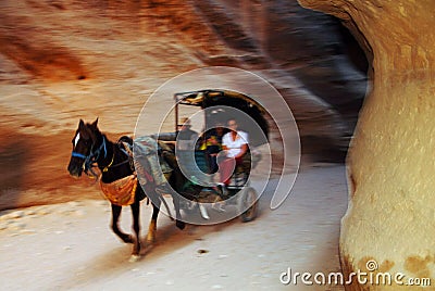 Petra in the Hashemite Kingdom of Jordan Editorial Stock Photo