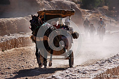 Petra in the Hashemite Kingdom of Jordan Editorial Stock Photo