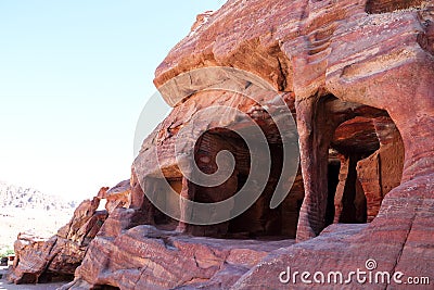 Petra in Jordan Stock Photo