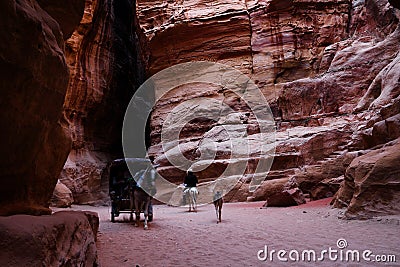 Petra in Jordan Editorial Stock Photo