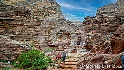 Petra Jordan a spectacular land 20 February 2020 Editorial Stock Photo