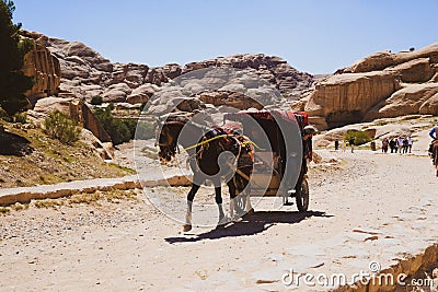 Petra is a historical and archaeological city in southern Jordan Editorial Stock Photo