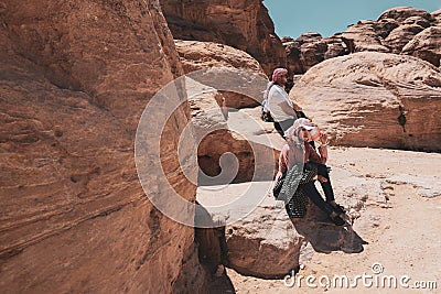 Petra is a historical and archaeological city in southern Jordan Editorial Stock Photo