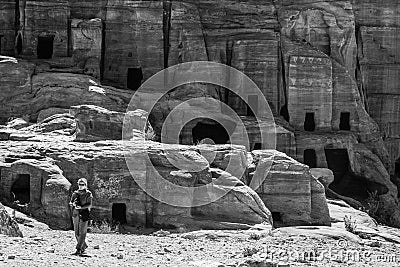 Petra is a historical and archaeological city in southern Jordan Editorial Stock Photo