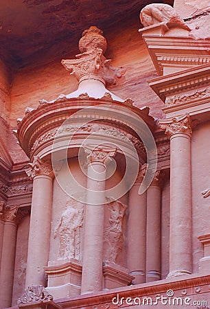 Petra, rock city of Jordan Stock Photo