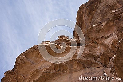 Petra Sandstone from Below Stock Photo