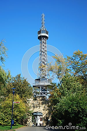 Petrin hill in Prague Stock Photo