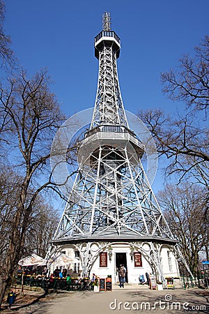 The Petrin lookout tower Editorial Stock Photo