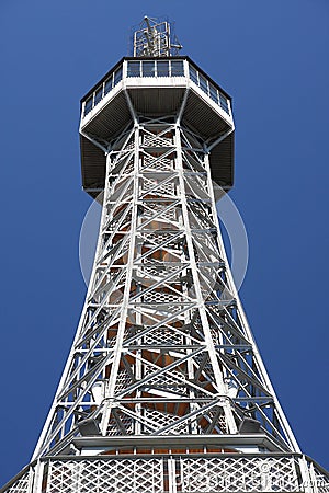 The Petrin lookout tower Stock Photo