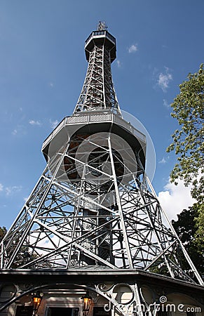 Petrin lookout tower. Editorial Stock Photo