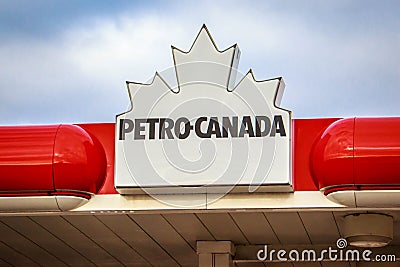 Petro Canada Signage Editorial Stock Photo