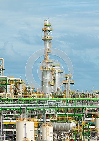 Refinery petrochemical plant Stock Photo