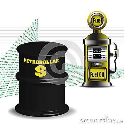 Petrodollar Vector Illustration