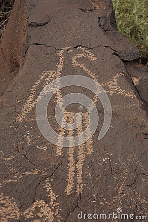 Petroglyph 2 Stock Photo