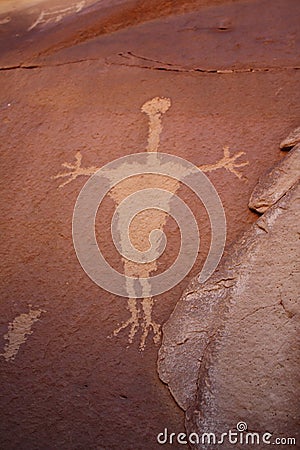 Petroglyph Utah Stock Photo