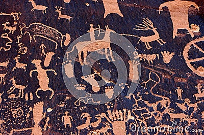 Petroglyphs Stock Photo