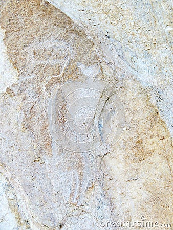 Petroglyphs on Lake Baikal Stock Photo