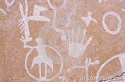 Petroglyphs, Newspaper Rock, Southern UT Stock Photo