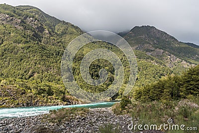 Petrohue River near Puerto Varas, Chile Stock Photo