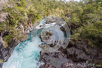 Petrohue River near Puerto Varas, Chile Stock Photo