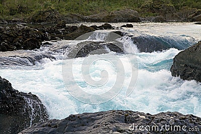 Petrohue Waterfalls, Chile Stock Photo