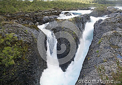 Petrohue Waterfalls, Chile Stock Photo