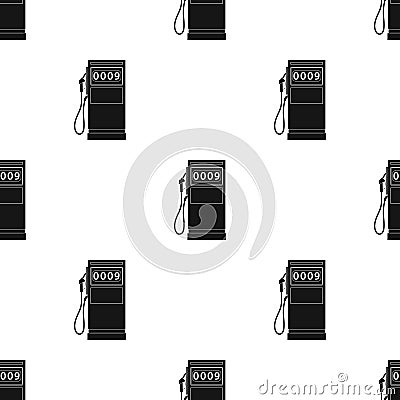 Petrol filling station.Oil single icon in black style vector symbol stock illustration web. Vector Illustration