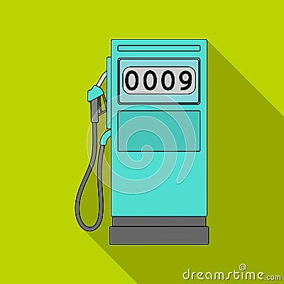 Petrol filling station.Oil single icon in flat style vector symbol stock illustration web. Vector Illustration