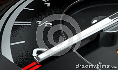 Petrol Gage Empty Stock Photo