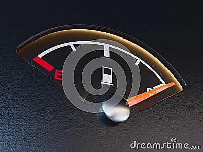 Petrol Gage Full Stock Photo