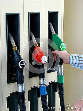 Petrol pump Stock Photo