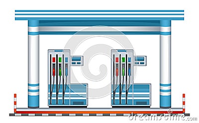 Petrol station Vector Illustration