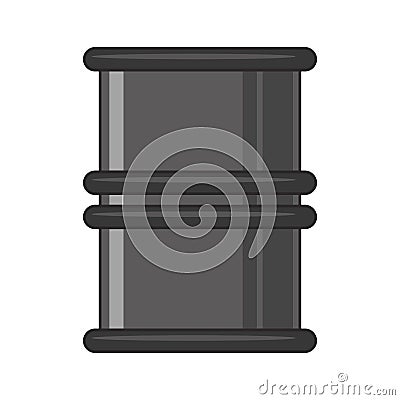 Petroleum barrel symbol isolated cartoon Vector Illustration