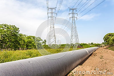 Petroleum Pipeline Stock Photo