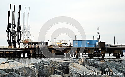 Petroleum Transfer Station Stock Photo