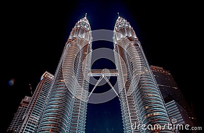 Petronas Twin Tower, Kuala Lumpur, Malaysia Editorial Stock Photo