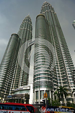 Petronas Twin Towers in Kuala Lumpur Editorial Stock Photo