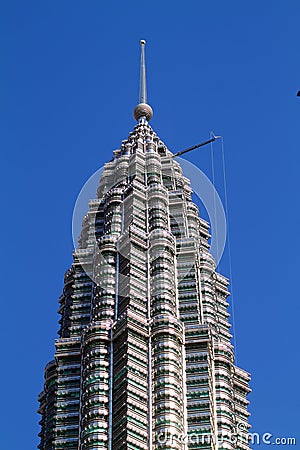 Petronas Twin Towers in Malaysia, Kuala Lumpur Editorial Stock Photo