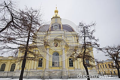 Petropavlovsky Cathedral in St. Petersburg Stock Photo