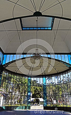 Crystal Palace seen from inside, Petropolis, Brazil Editorial Stock Photo